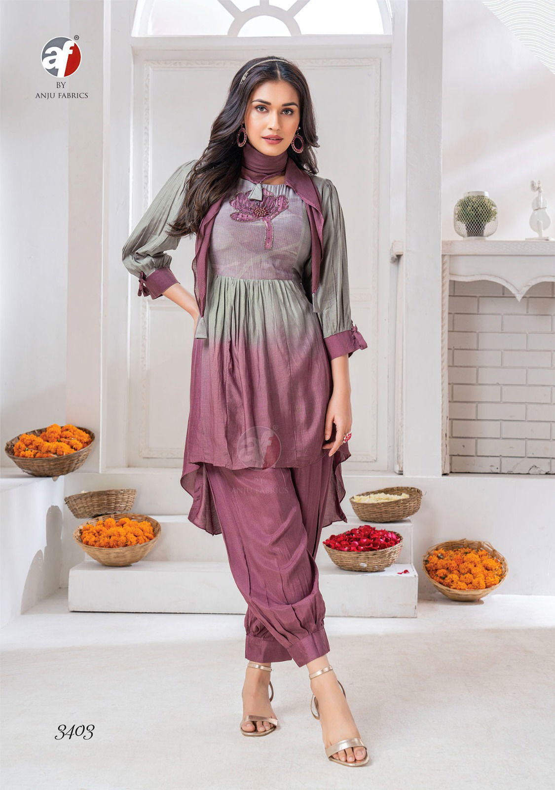 Happy Shades By Af 3401 To 3406 Wholesale Kurti With Afgani Style Pant In India